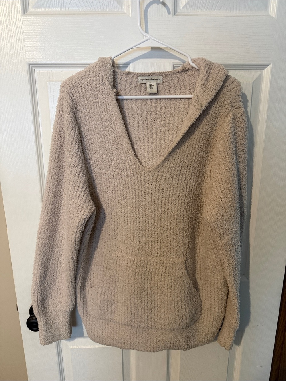Cozy Neutral Hooded Sweater Pullover